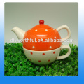 Fashionable design ceramic tea pot with cup for wholesale